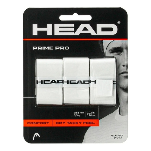 Cubre Grip Padel Tenis Head Prime Pro X 3 Super Adherente 