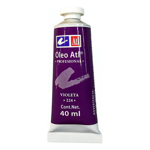 Oleo Atl T-14 Tubo De 40 Ml Color A Escoger Pintura Color del óleo 224 Violeta