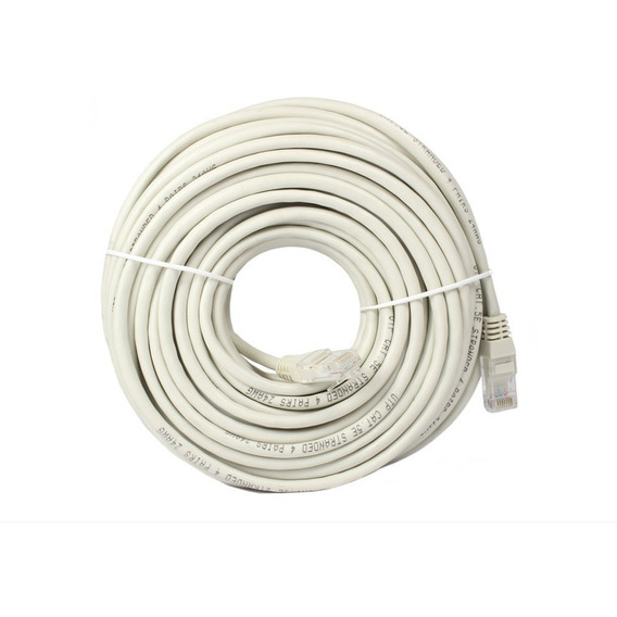 Cable De Red Internet Lan Rj45 Cat 5e 50 Metros Pc Computado