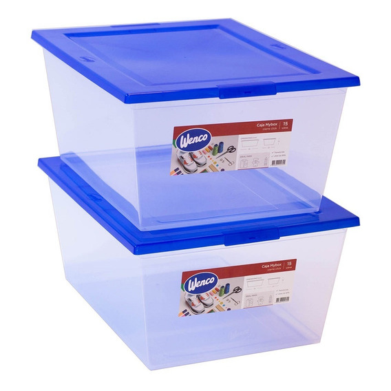 Set 2 Cajas Organizadoras 15 Litros - Garageimpo