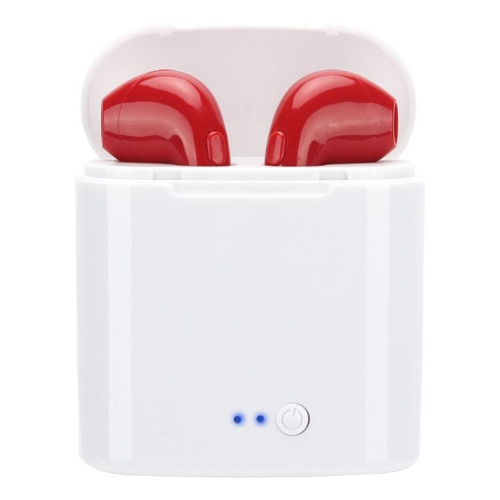 Auriculares in-ear inalámbricos i7S TWS rojo