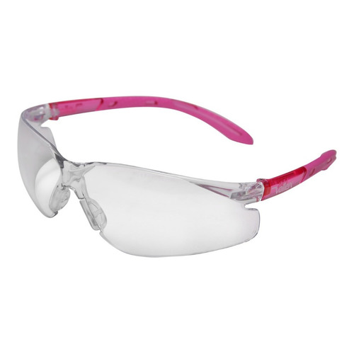 Lentes De Seguridad Rosa Lady Maxpro Claros Antirayas