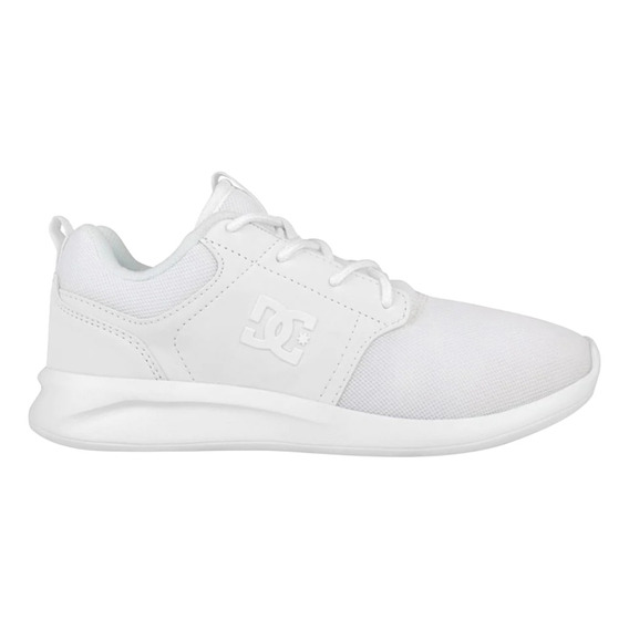 Tenis Dc Shoes Mujer Dama Casual Blanco Midway