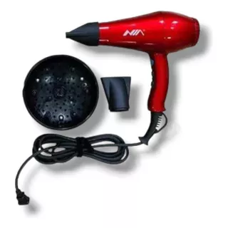 Secador Profesional Marca Nia An-6721 Color Rojo 110v