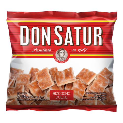 Galletita Don Satur Bizcochos  dulce 200 g