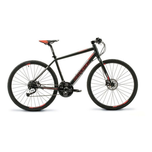 Bicicleta urbana Raleigh Urban 1.1 R700 19" 24v frenos de disco hidráulico cambios Shimano Tourney TX51 y Shimano Acera M3000 color negro/rojo  