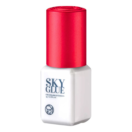 Pegamento Sky Glue Tapa Roja Pestañas Mink 1x1 Full Color Rojo