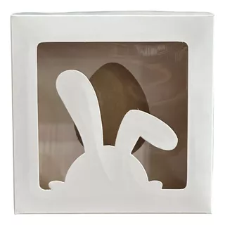 Caja Para 1 Huevo Pascuas Visor Conejo 20x20x10 X20 Unidades