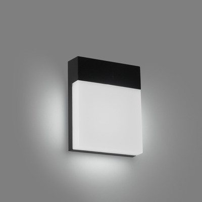 Aplique De Pared Toicho Negro 9w Deco Moderno Exterior Lk