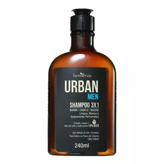 Shampoo Urban Men  3x1 240ml - Farmaervas