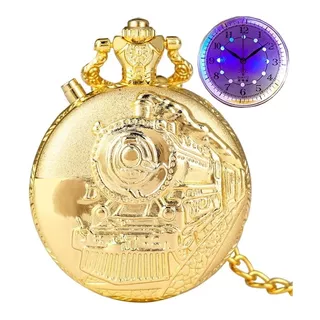 Promoção Relógio De  Bolso Dourado Luxo Quartz Vintage Novo