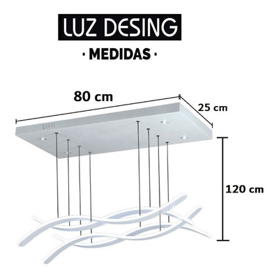 Colgante Led 110w Moderno Control Remoto Calidad Premium Tz