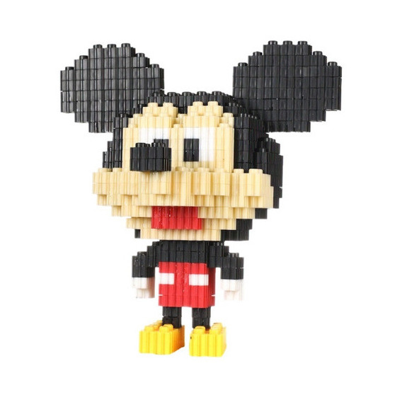 Mini Blocks Mickey Mouse Rompecabezas 3d Bloques Armables Cantidad De Piezas 630