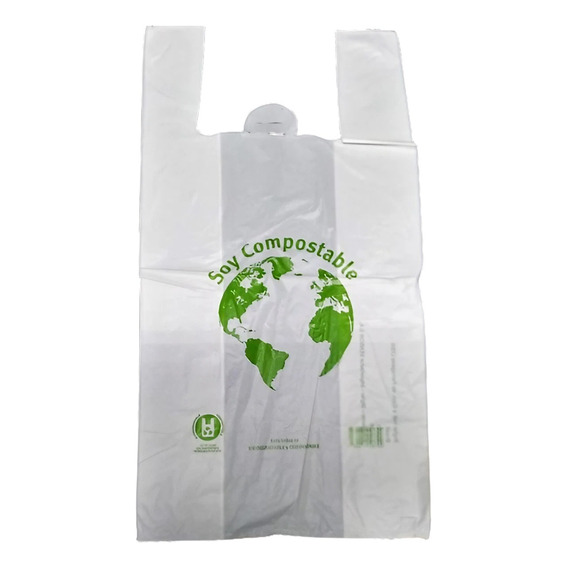 Bolsas Raviolera Camiseta Bio Compostables 54x50 - 100 Unid