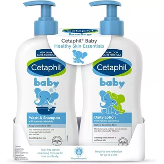 Cetaphil Baby Wash & Shampoo + Body Lotion