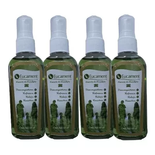 4 Eucament Esencia De Eucalipto 100% Natural 60ml Dulet 