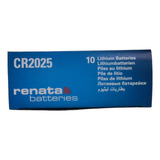 Pack 10 Piezas Bateria Renata Cr2025