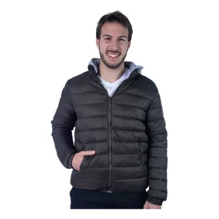 Campera Hombre Inflada Capucha Desmontable Oldtown Polo