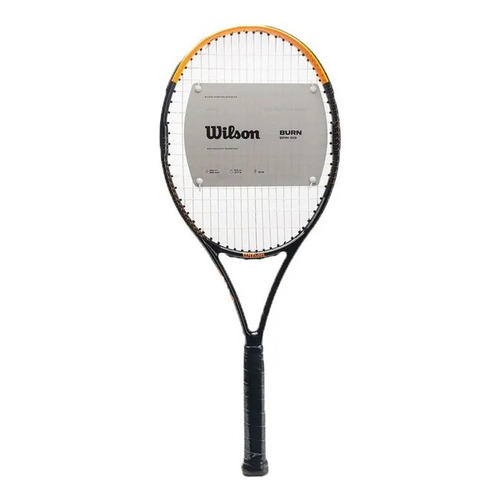 Raqueta Wilson Tenis Profesional Burn Tennis Carbono Tamaño Del Grip 4 1/4 Color Negro/naranja