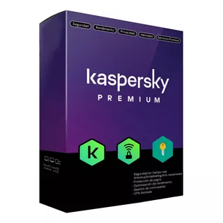 Antivirus Kaspersky Total Premium - 1 Dispositivo 2 Años