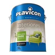 Plavicon Latex Interior Mate Blanco Lavable X 10 Lts