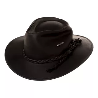 Sombrero Australiano Diseño De Cuero Engrasado