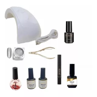 Kit De Uñas Uv Led Esmalte Semi Permanente