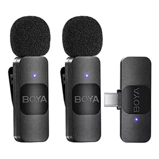 Microfone De Lapela Boya By-v20 Wireless Compatível Com Dispositivos Com Portas Usb C (android)