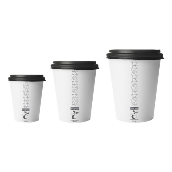 Tapa X 50 Unidades 6 Oz Compostable Biodegra Eco Cafe Jugo