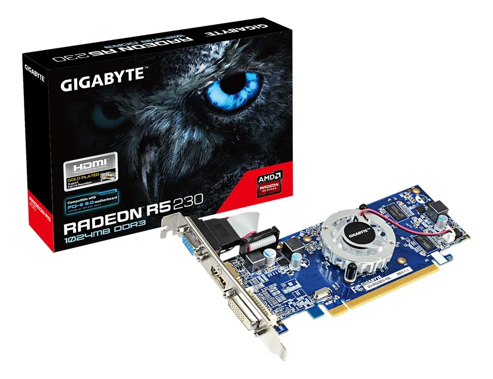 AMD Gigabyte Radeon R5 200 Series R5 230 GV-R523D3-1GL(REV.2.0)