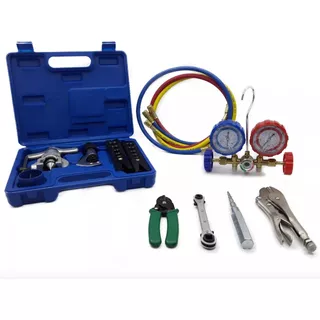 Kit Manifold Herramientas Refrigeracion Basico Paga En Cts