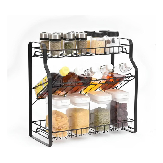 Organizador Estante Cocina Especiero 3 Niveles Casatua