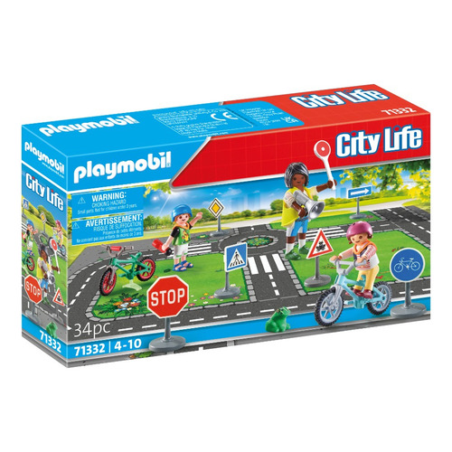 Figura Armable Playmobil City Life Educación Vial 34 Piezas 3+