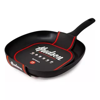 Bifera Plancha Para Bife Hudson 26 Cm Teflon Antiadherente Color Negro