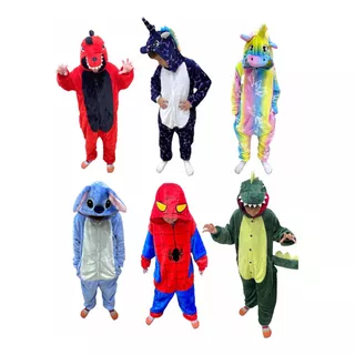 Pijama Kigurumi Niño Unicornio Dinosaurio Jirafa Cebra Panda