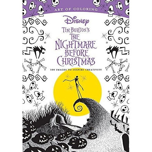Disney Extraño Mundo De Jack Colorear Arte Libro Tim Burton