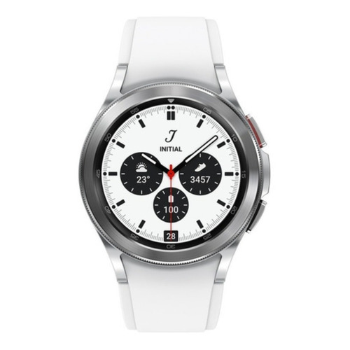 Smartwatch Samsung Galaxy Watch 4 Classic 42mm Super Amoled Color de la caja Blanco Color de la malla Negro Color del bisel Negro
