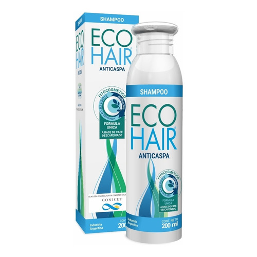 Shampoo Ecohair Anticaspa en botella de 200mL por 1 unidad