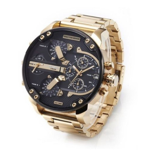 Reloj pulsera Diesel DZ7333 de cuerpo color dorado, para hombre color