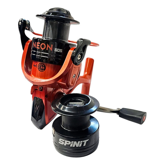 Spinit Neon 605 reel frontal 5 rulemanes carrete extra
