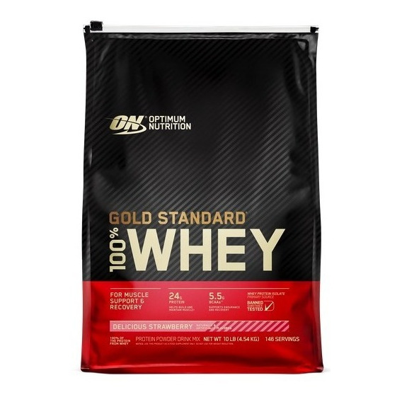 Proteina On Gold Standard 100% Whey 10 Lb Todos Los Sabores