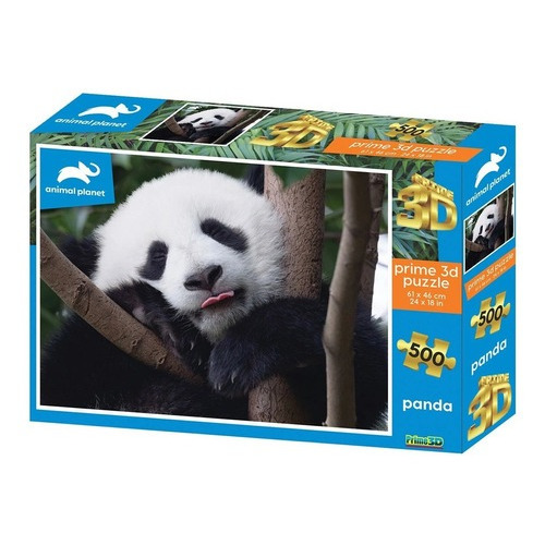 Puzzle Efecto 3d Discovery Panda Gigante Prime 3d 500 Pzas