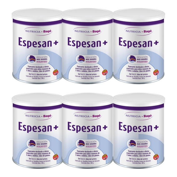 Pack X6 Espesan Libre De Lactosa Y Gluten 300g