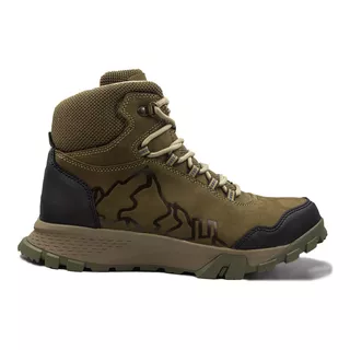 Botas Hiking De Piel Para Hombre Crosscountry Mod 7733 Olivo