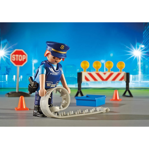 Figuras Para Armar Playmobil Control De Policía 6924 Cantidad De Piezas 48