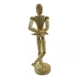 Boneco Manequim De Madeira 20cm Decoração Desenho Moda Arte