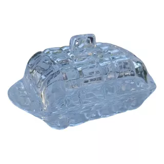 Mantequillero De Vidrio Diseño Cristal 17cm