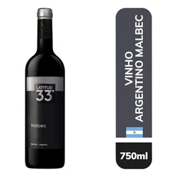 Vinho Argentino tinto seco Latitud 33º Malbec 750ml no Mercado Livre com oferta e cupom de desconto