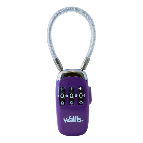 Candado De Combinación Para Usb Para Viaje Wallis Color Violeta