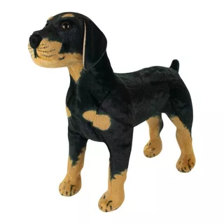 Cachorro Rottweiler Realista 55cm - Pelúcia